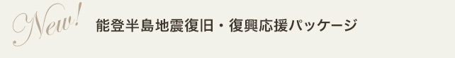 能登半島地震復旧・復興応援パッケージ