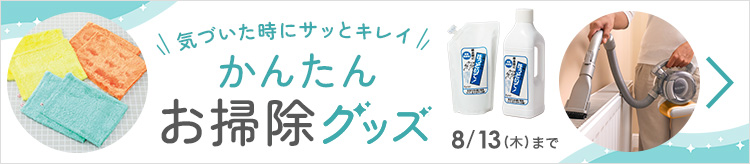 気づいた時にサッとキレイ　かんたんお掃除グッズ