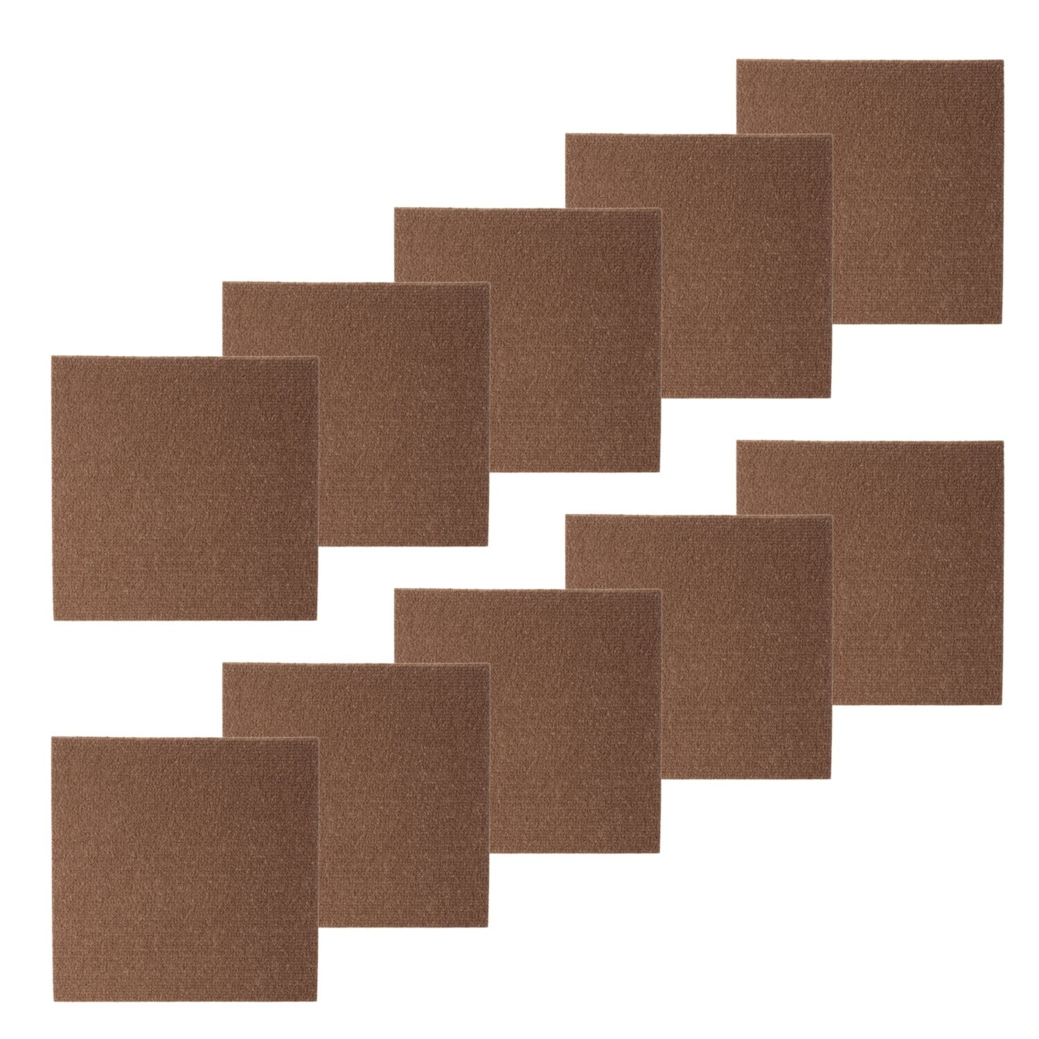 おくだけ吸着 消臭・はっ水・防汚機能付 タイルマット 同色１０枚セット 