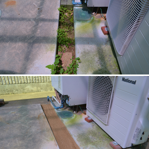 お好みの色を２つ選べる！
敷くだけで簡単に
雑草の発生を抑制！
固めない防草サラサラさん
４袋セット