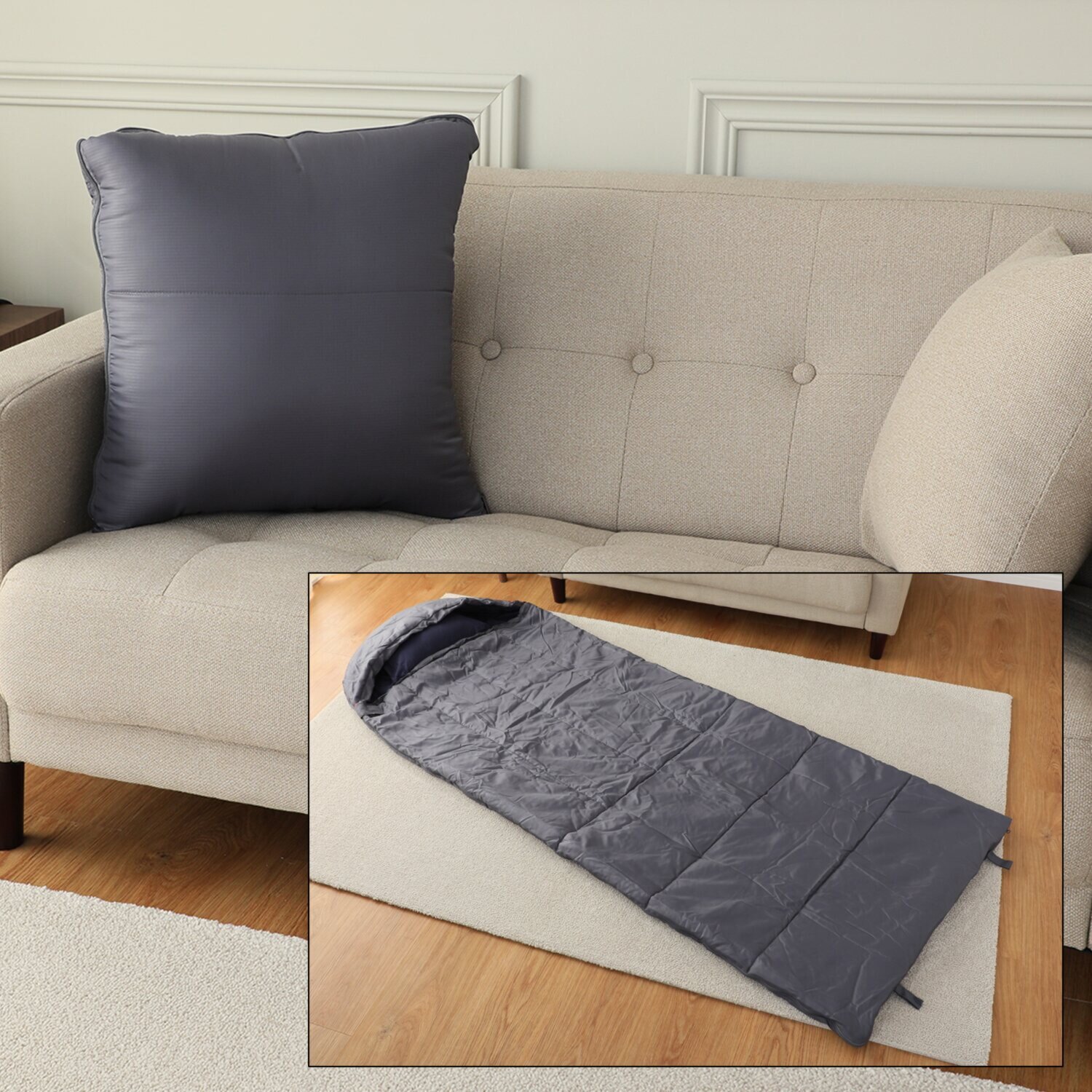 ＳＯＮＡＥＮＯ 備えをライフスタイルに クッション型 多機能寝袋