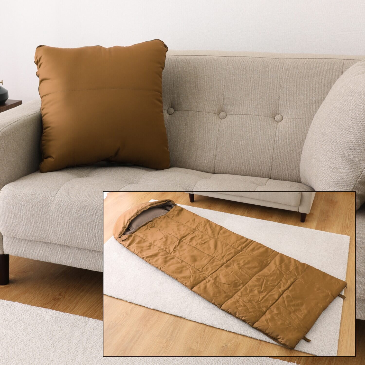 ＳＯＮＡＥＮＯ 備えをライフスタイルに クッション型 多機能寝袋