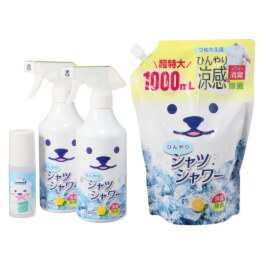 スプレーするだけの 涼感＆消臭対策 ひんやりシャツシャワー つめかえ用超特大パウチ付 特別セット