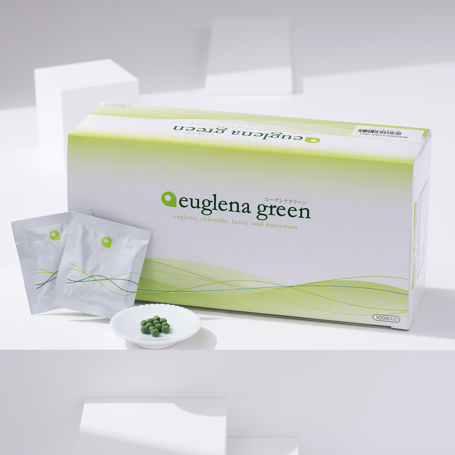 野菜等の植物系＆魚・肉の 動物系栄養素を含有 “ユーグレナ　グリーン” ショップチャンネル ３０周年記念 計１０４包特別増量セット 
