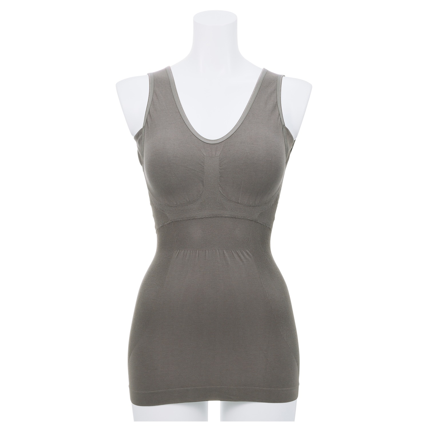 シルキーシェイプ モダール混 ３Ｄカップ付 ブラジャータンクトップ ２枚セット