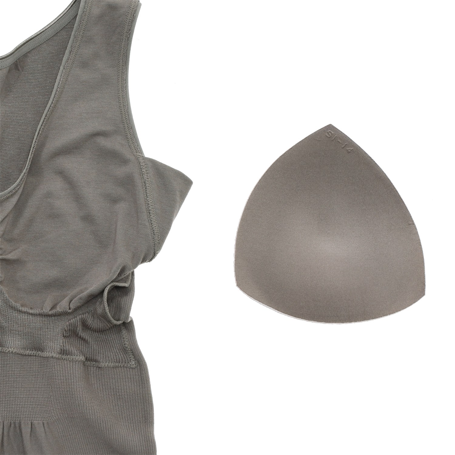 シルキーシェイプ モダール混 ３Ｄカップ付 ブラジャータンクトップ ２枚セット