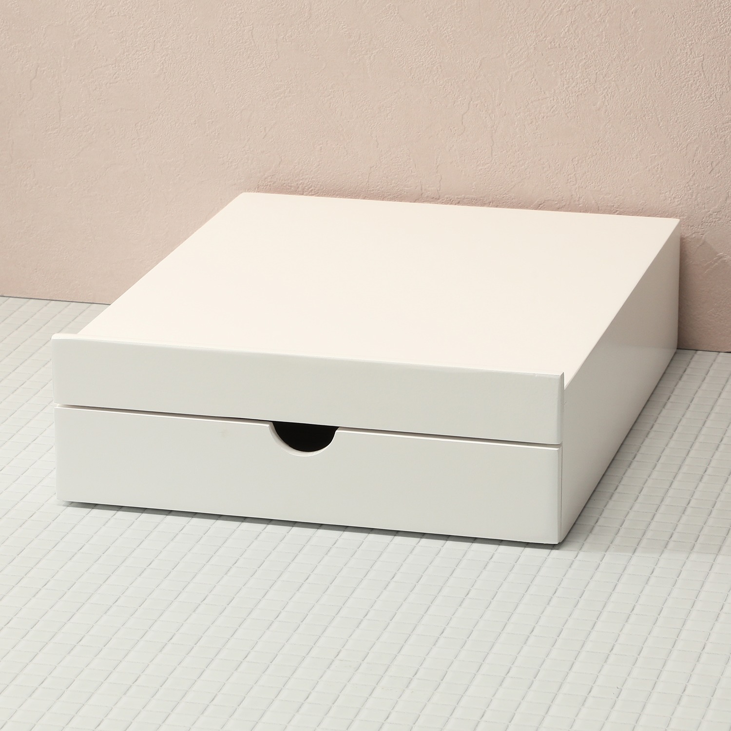 ＜幅３０ｃｍタイプ＞家電下スライドトレー 引き出し付 