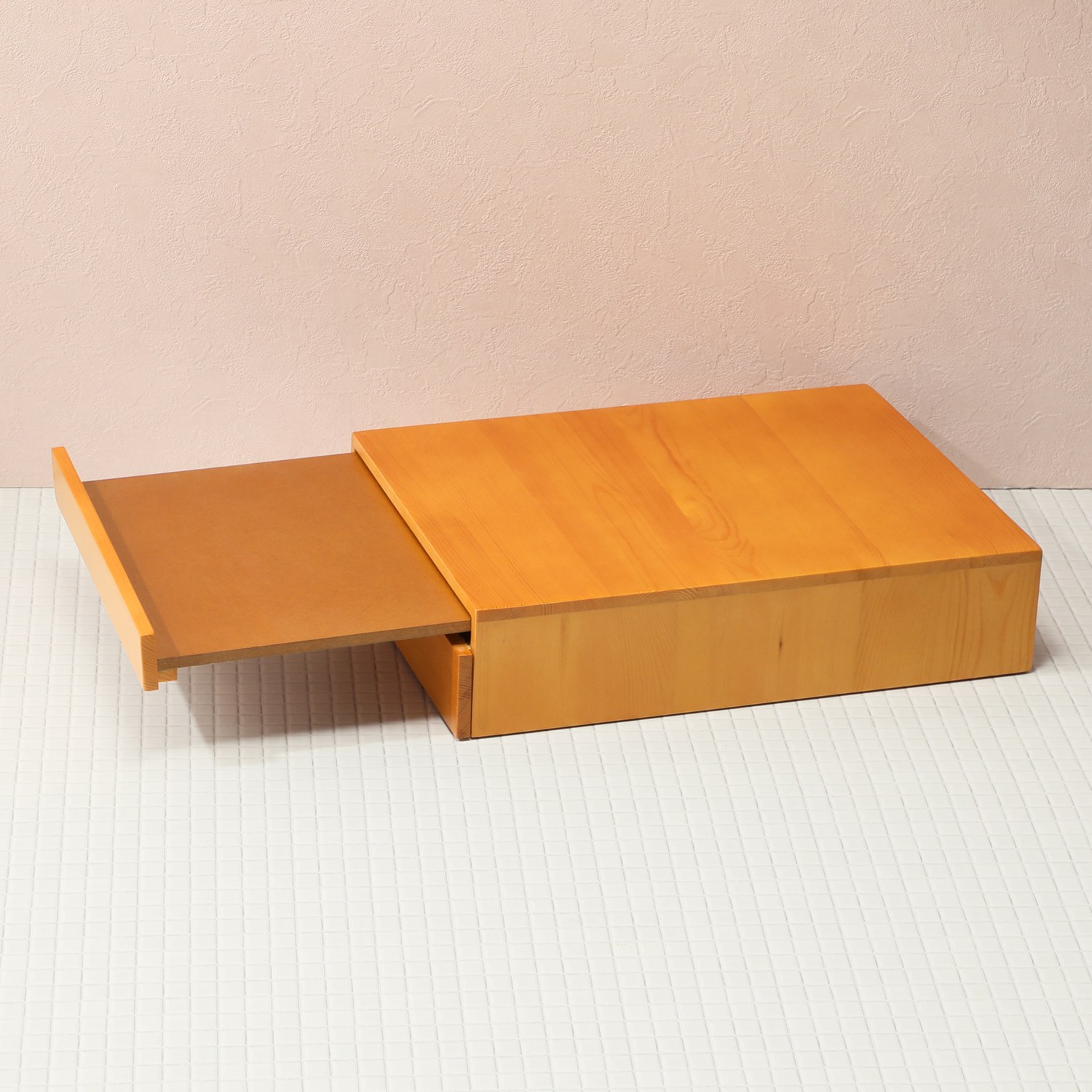 ＜幅３０ｃｍタイプ＞家電下スライドトレー 引き出し付 