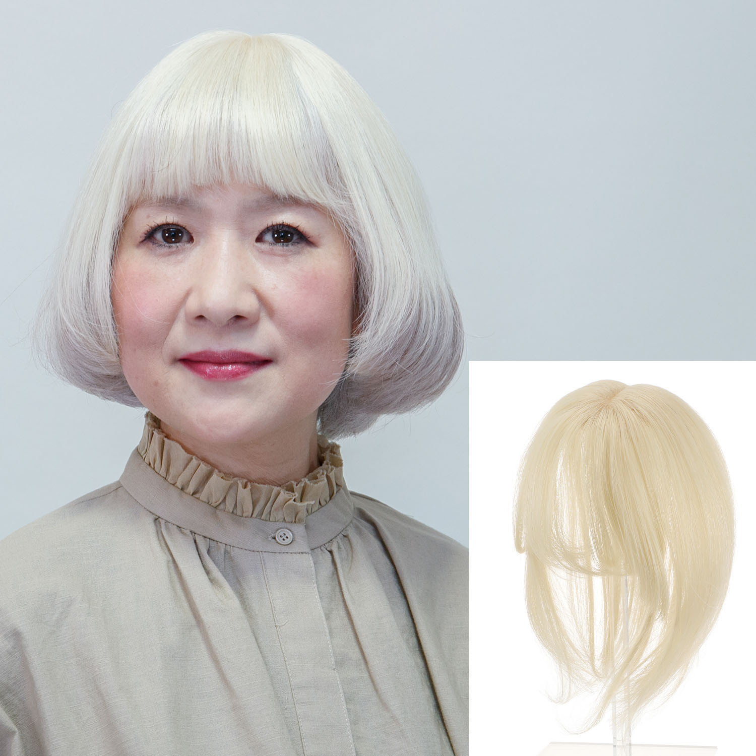 ギンカウィンカ ドレスドヘアー ショートスタイル前髪あり トリプルピン付 