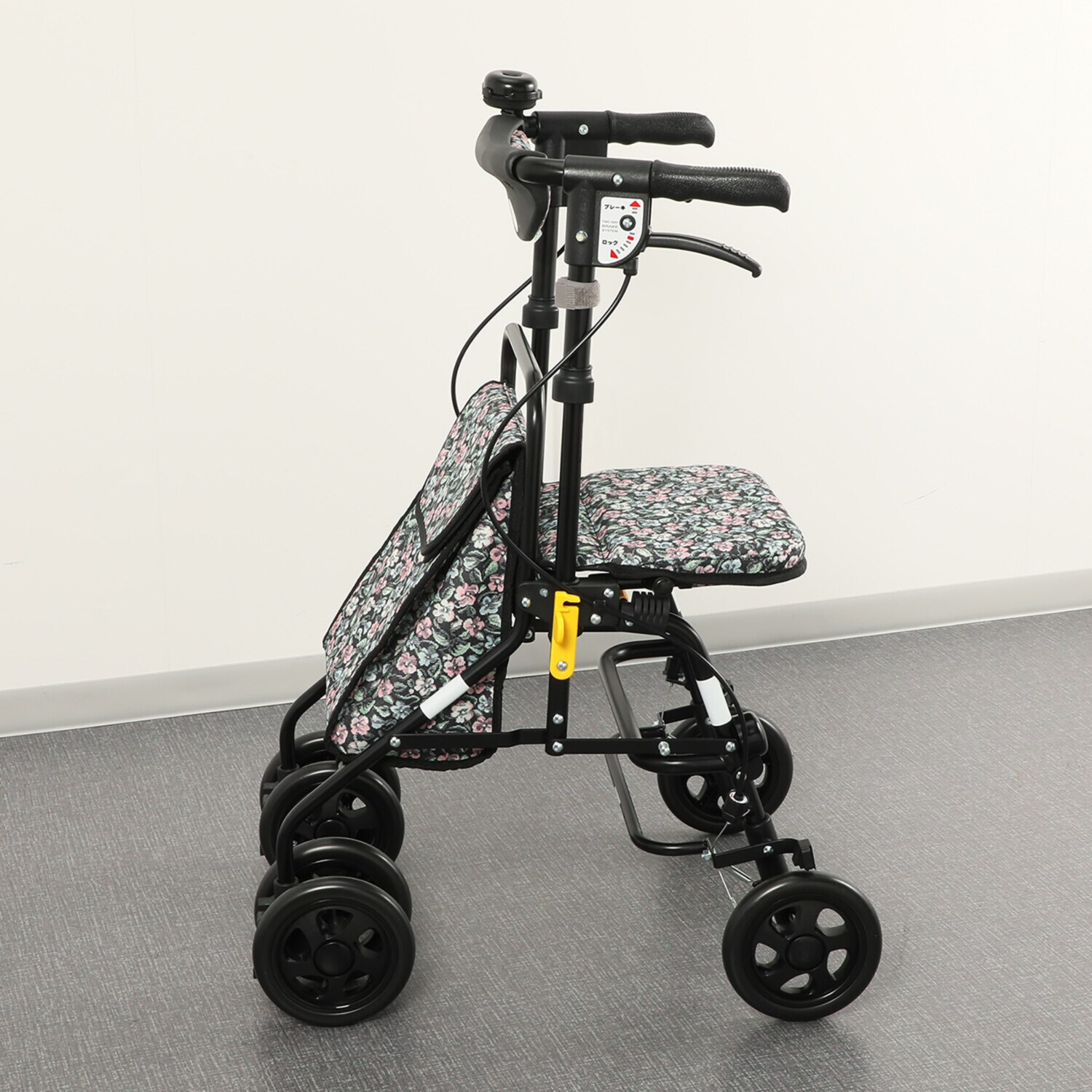 歩くことが楽しく快適に！ シルバーカー エアウォーカー ＜大型保冷バッグタイプ＞＆大型専用 レインカバーセット