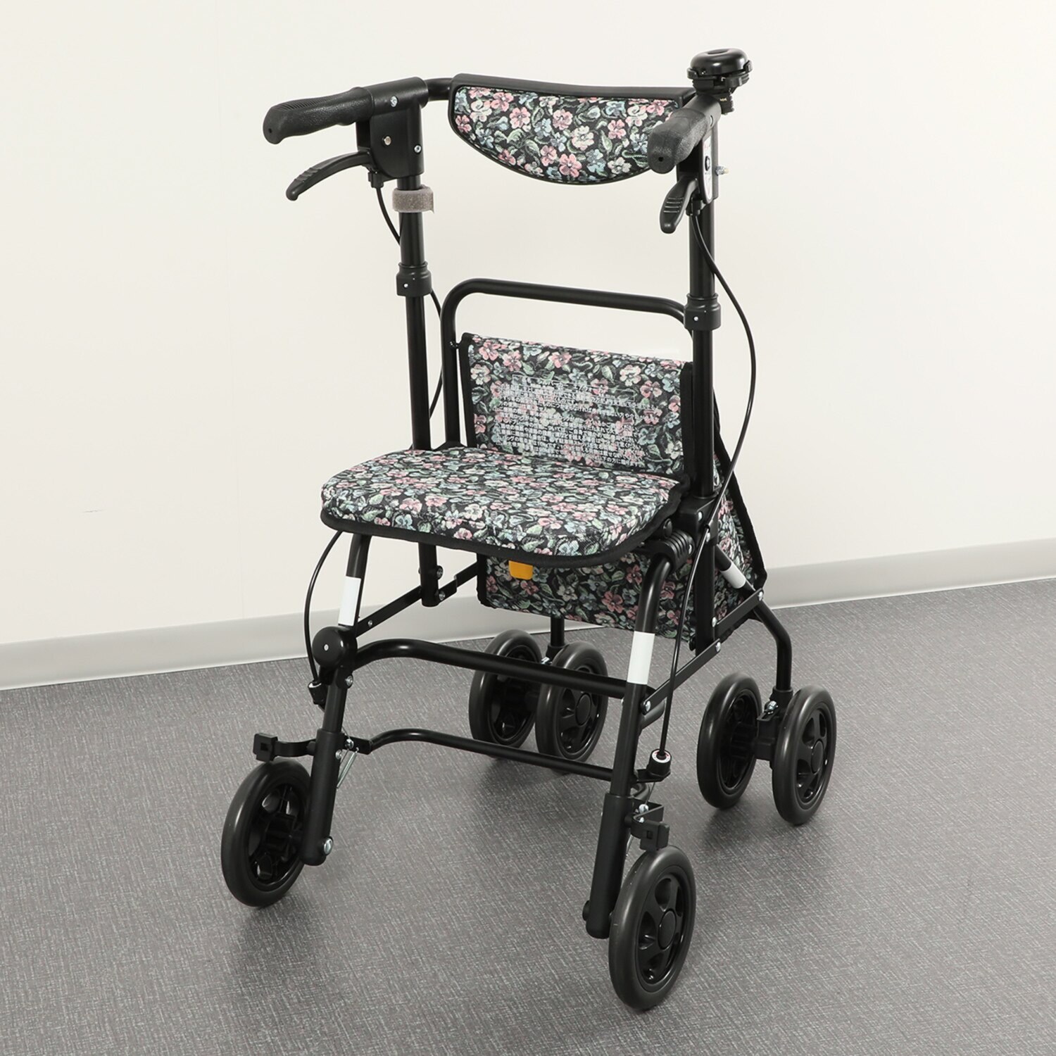 歩くことが楽しく快適に！ シルバーカー エアウォーカー ＜大型保冷バッグタイプ＞＆大型専用 レインカバーセット