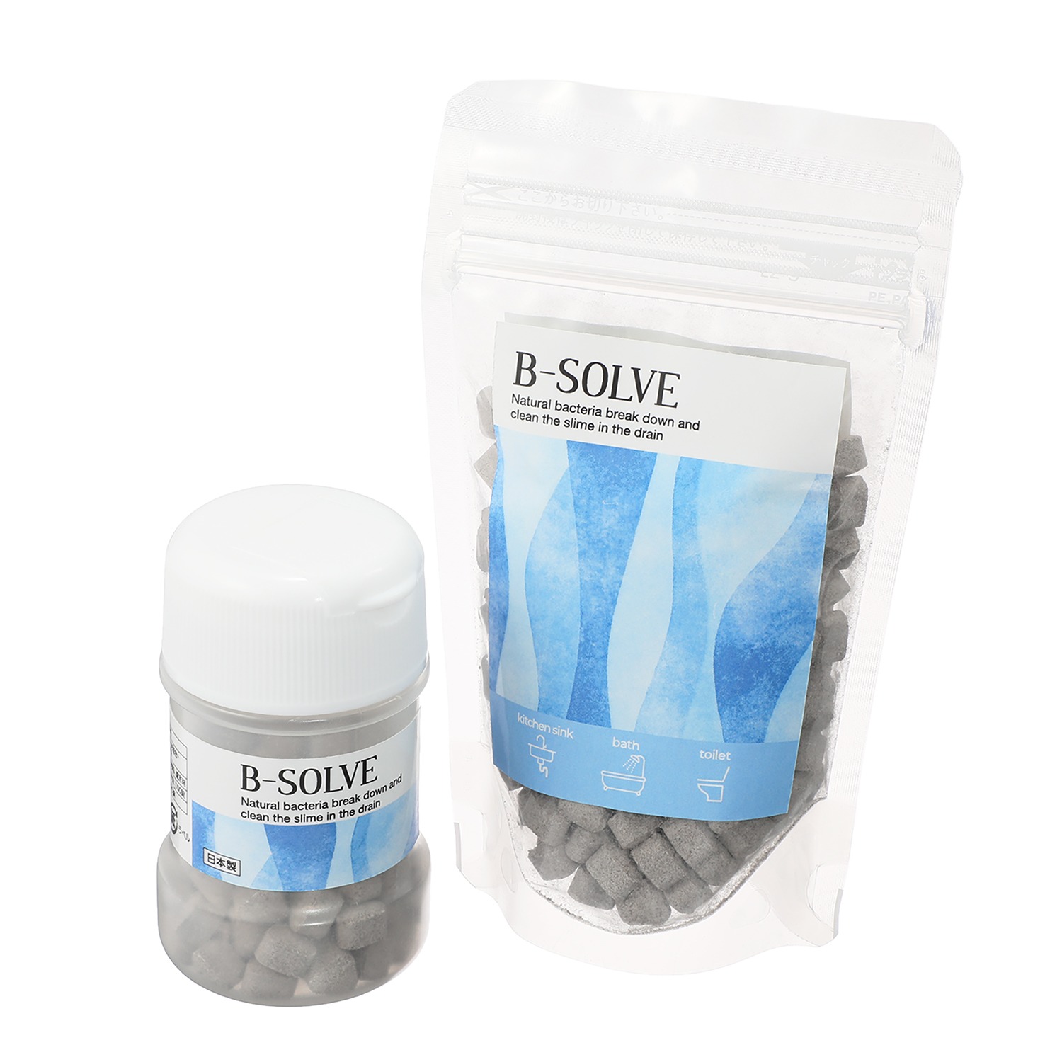 快適な暮らしのお手伝いを 排水管ヌメリ取り錠剤 Ｂ−ＳＯＬＶＥ