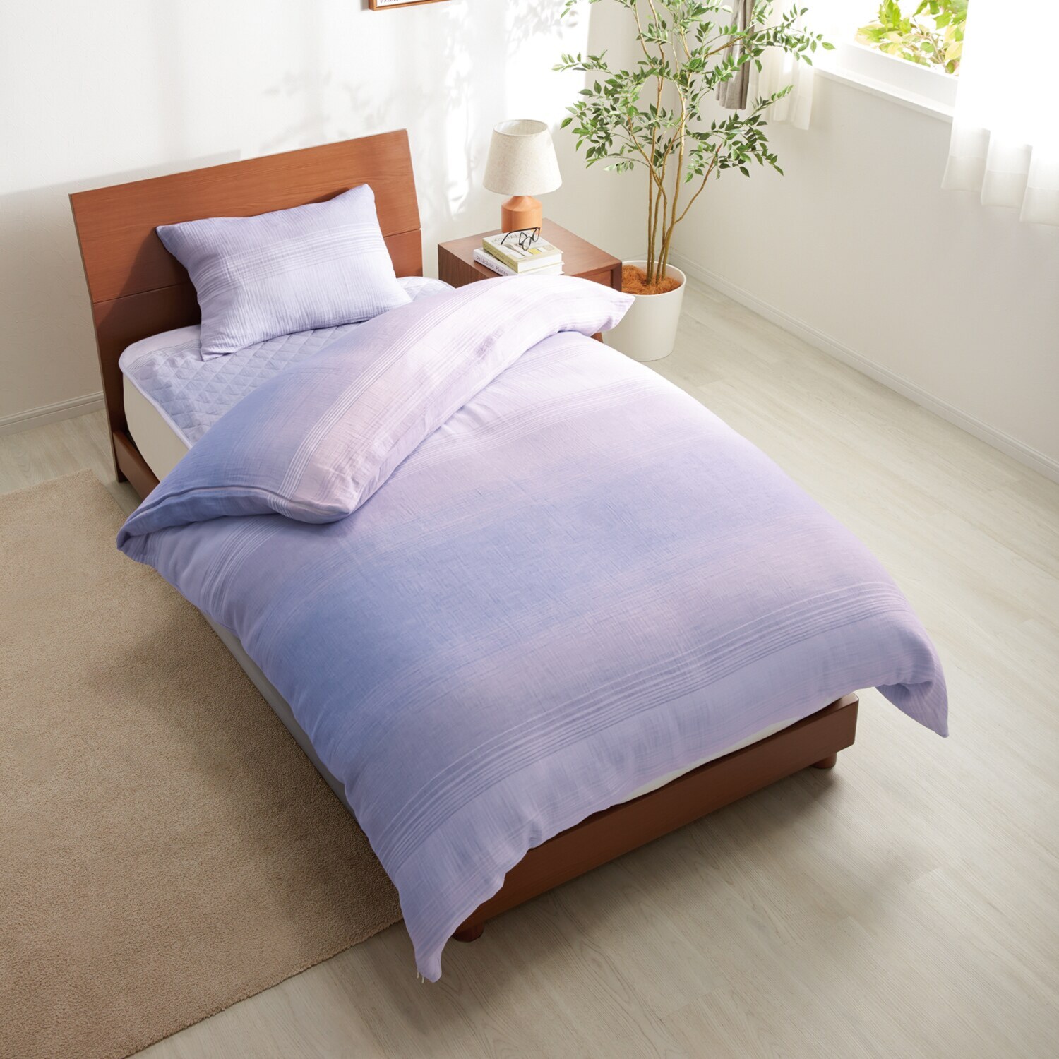 ｎｉｓｈｉｋａｗａ　西川 フワリーコットン カバーになる ６重ガーゼケット ＜シングル＞ 