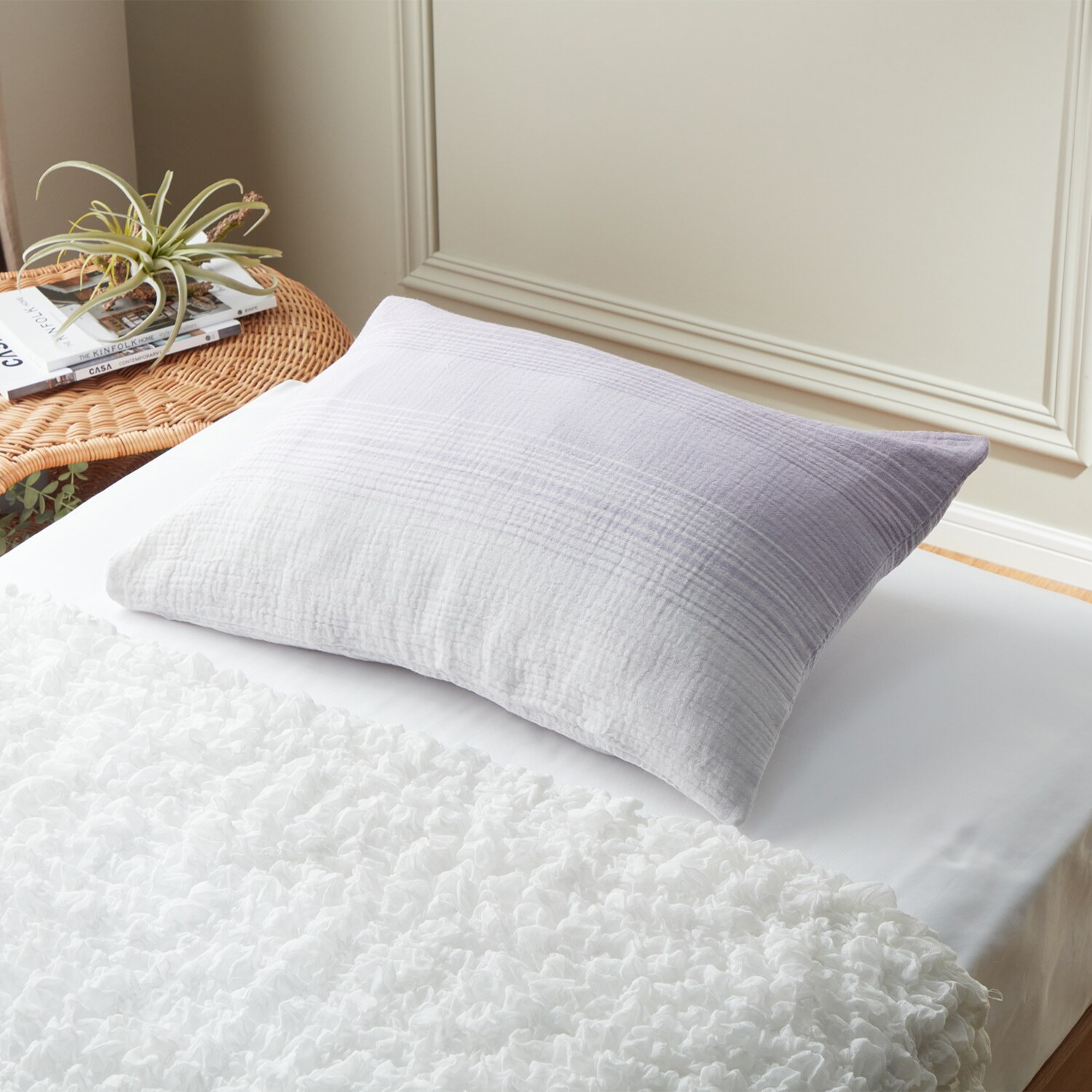 ｎｉｓｈｉｋａｗａ　西川 フワリーコットン ３重ガーゼ ピローケース