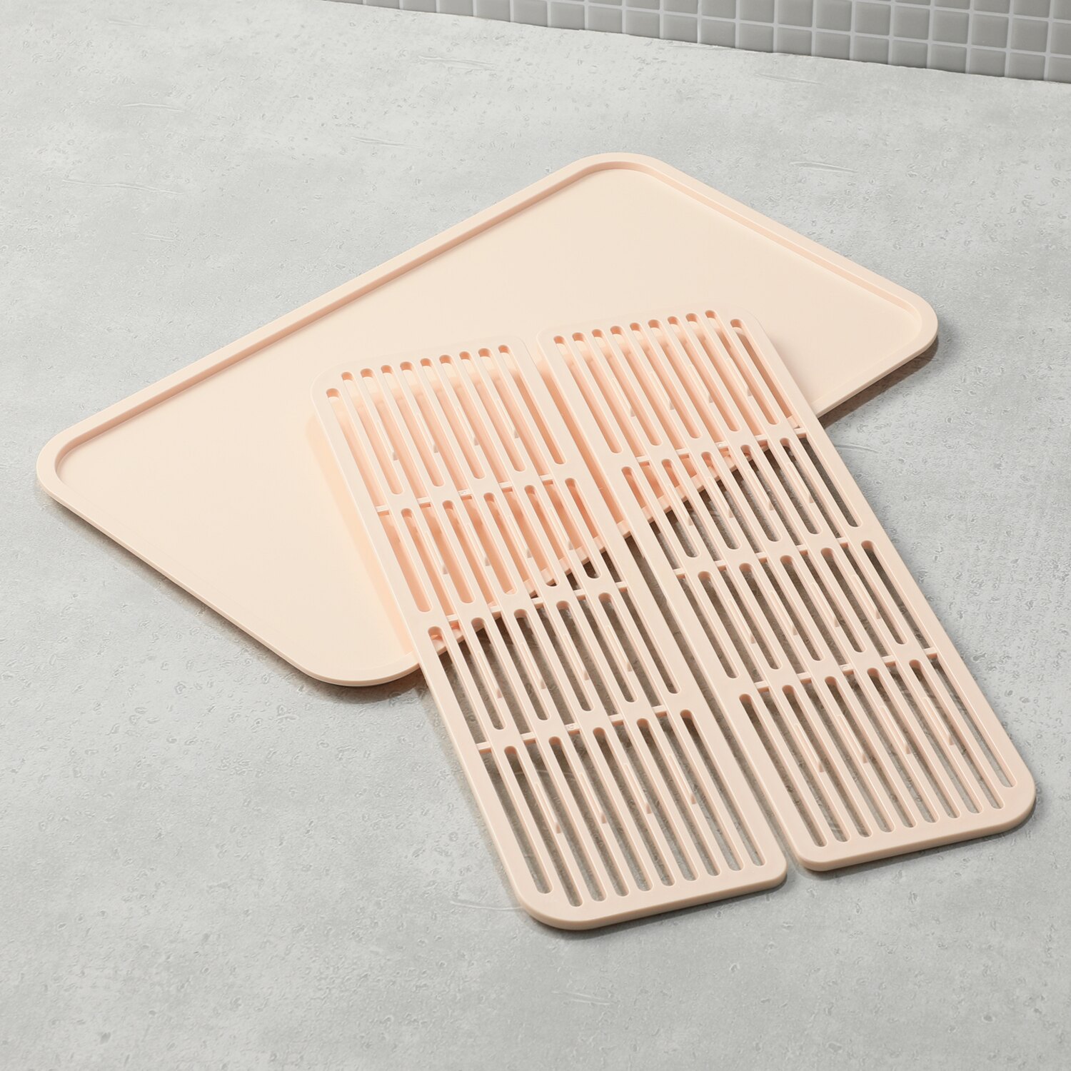 キッチンに合わせ 自由に拡張、配置できる 洗い桶になる 水切りケース＆ 水切りトレー