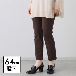 上質ごこち ＭＩＹＡＢＩ ジャガード微起毛 ストレートパンツ ＜股下６４ｃｍ＞