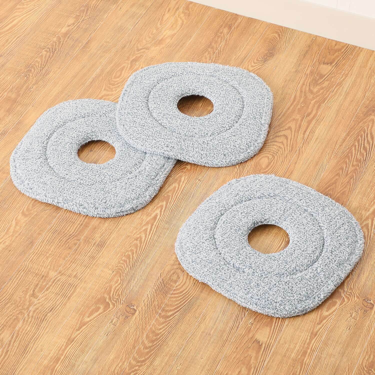 ビバライズ 汚れた水を分離！ 節水にも！ 回転マジカルモップ パッド５枚付セット