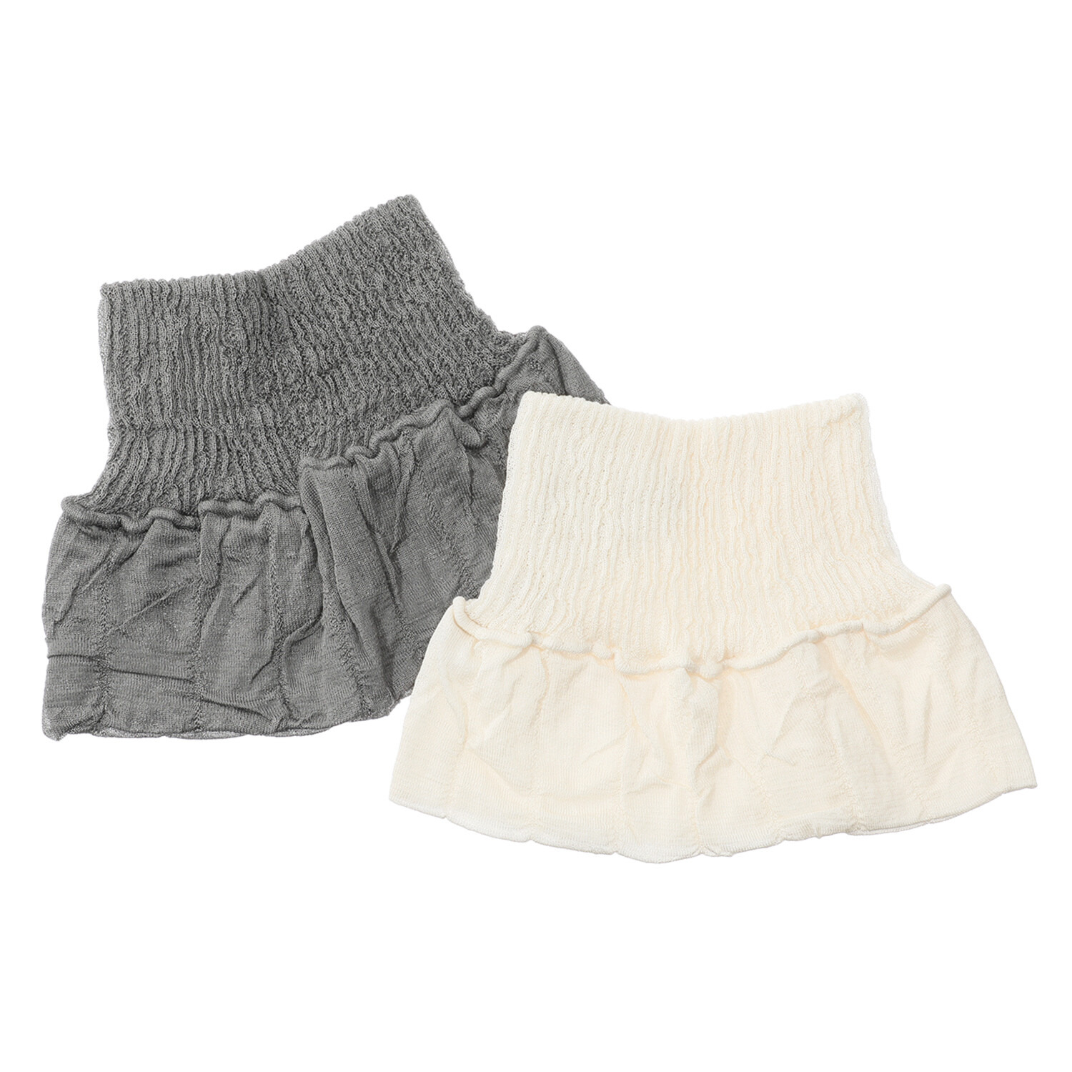 首回りをカバーして ぽかぽか！ 日本製 しっとり シルクネックカバー ２色セット 