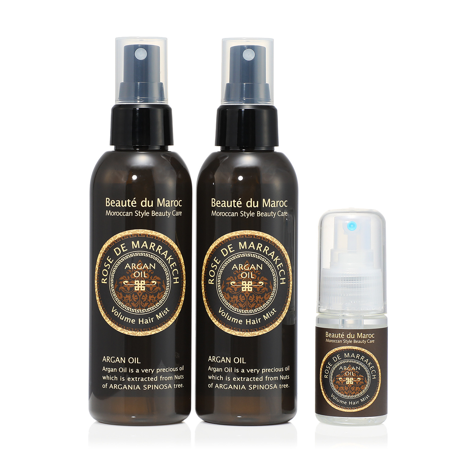 ローズ・ド・マラケシュ 髪にハリ・ツヤを与え ふんわりヘア演出！ ボリューム　ヘアミスト ２本増量セット