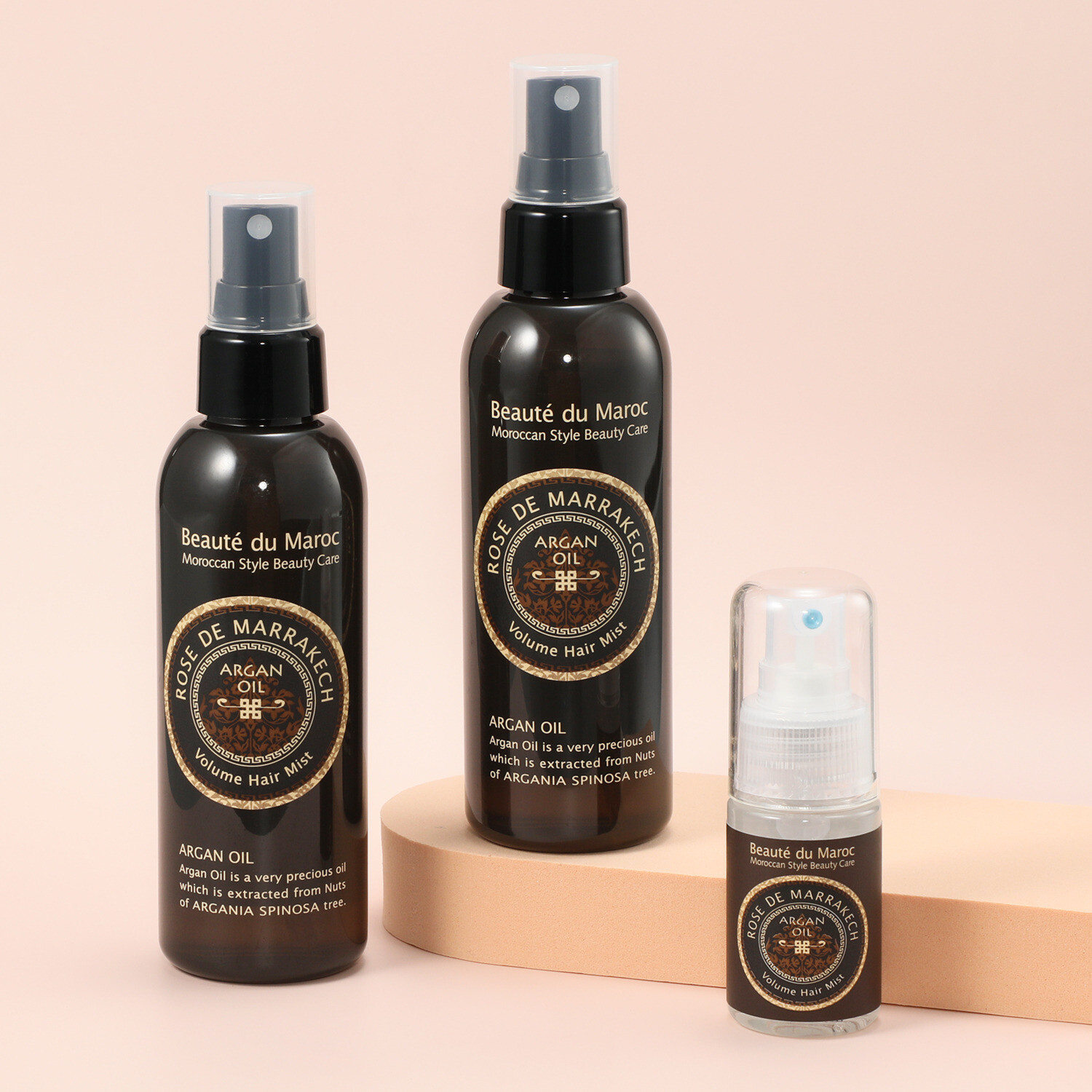 ローズ・ド・マラケシュ 髪にハリ・ツヤを与え ふんわりヘア演出！ ボリューム　ヘアミスト ２本増量セット