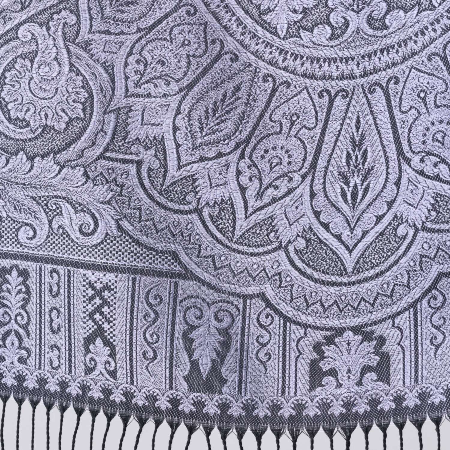 シルク１００％ ジャガードストール