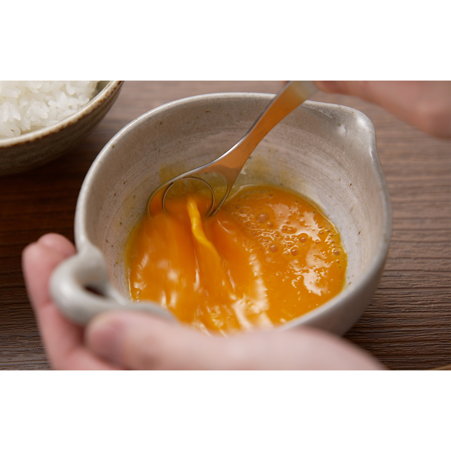 簡単・なめらかに 卵を溶きほぐす！ 匠技光る “ときここち” 専用シリコングリップ 特別セット＜左利き用＞