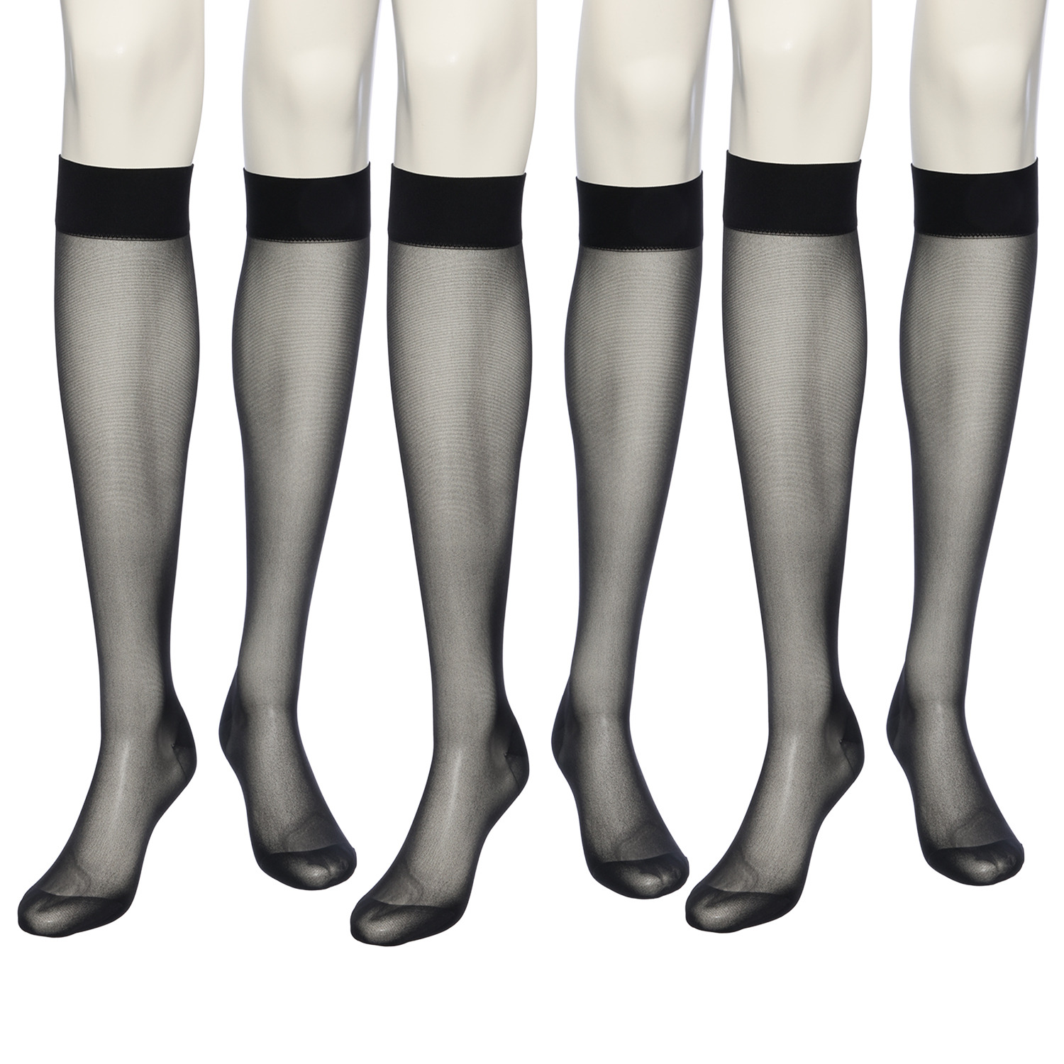 メディカルステイフィット 段階式着圧 ７０デニール ひざ下ストッキング 同色３足セット