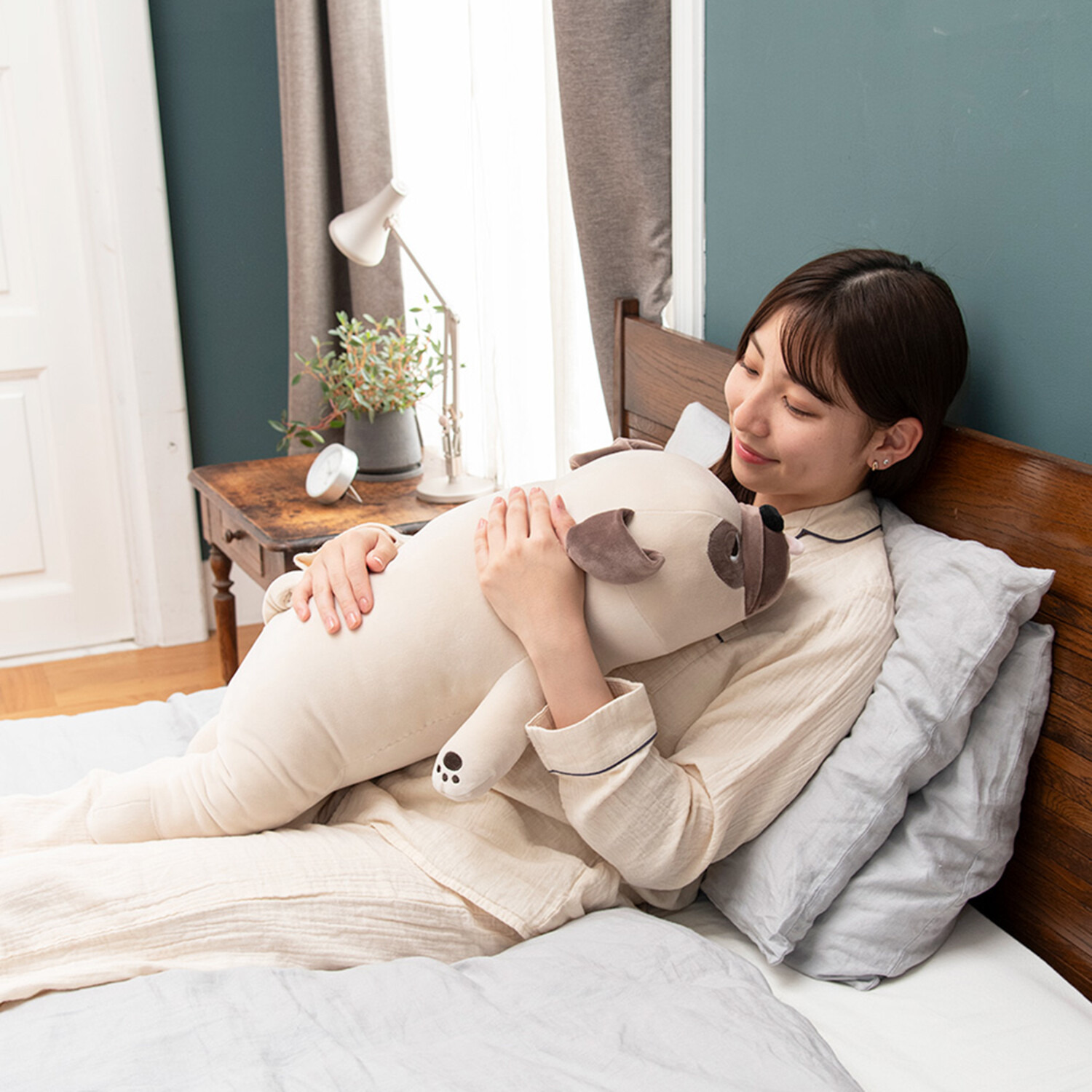 むにゅっと脱力ポーズ ねむねむアニマルズ 抱きまくら＜Ｌ＞