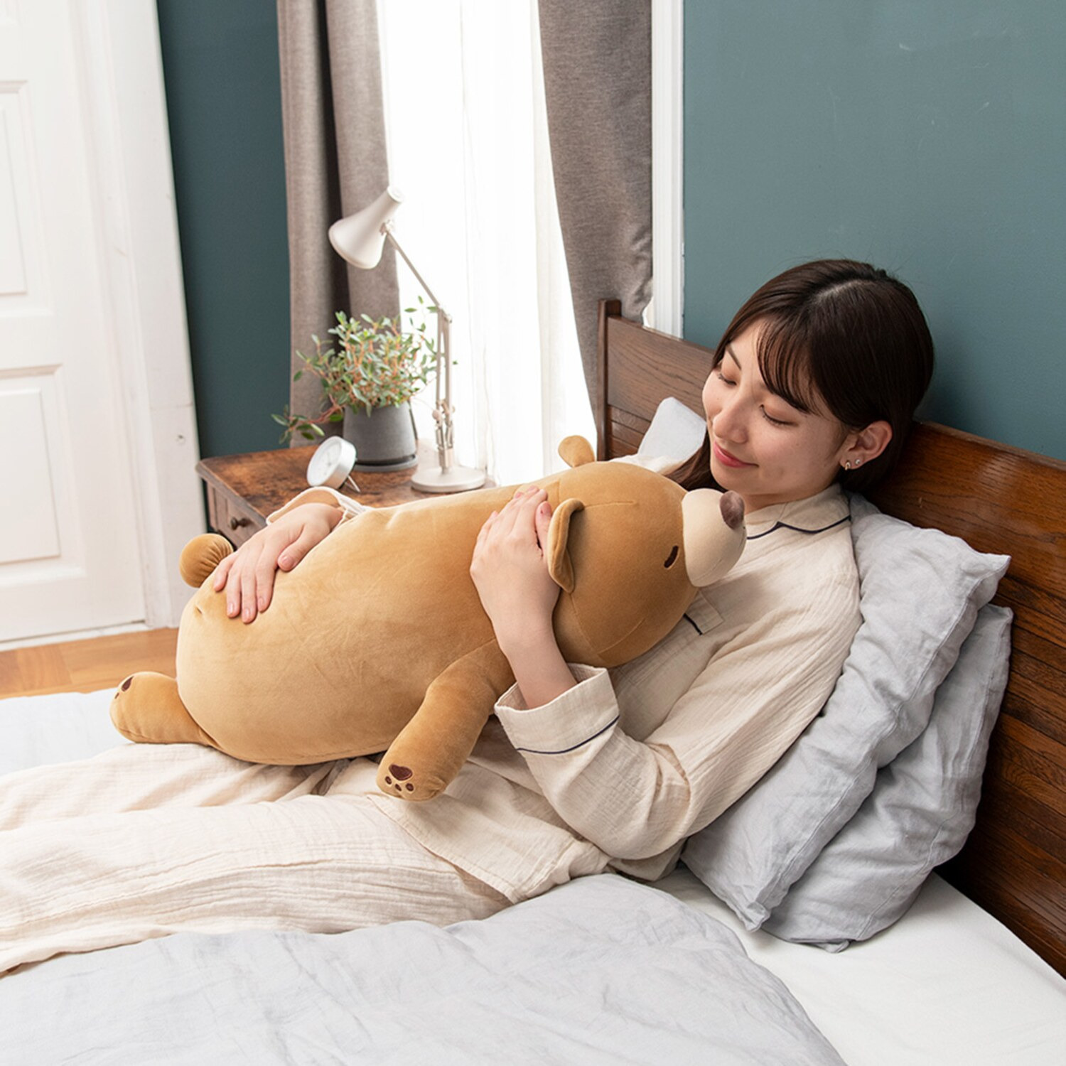 むにゅっと脱力ポーズ ねむねむアニマルズ 抱きまくら＜Ｌ＞