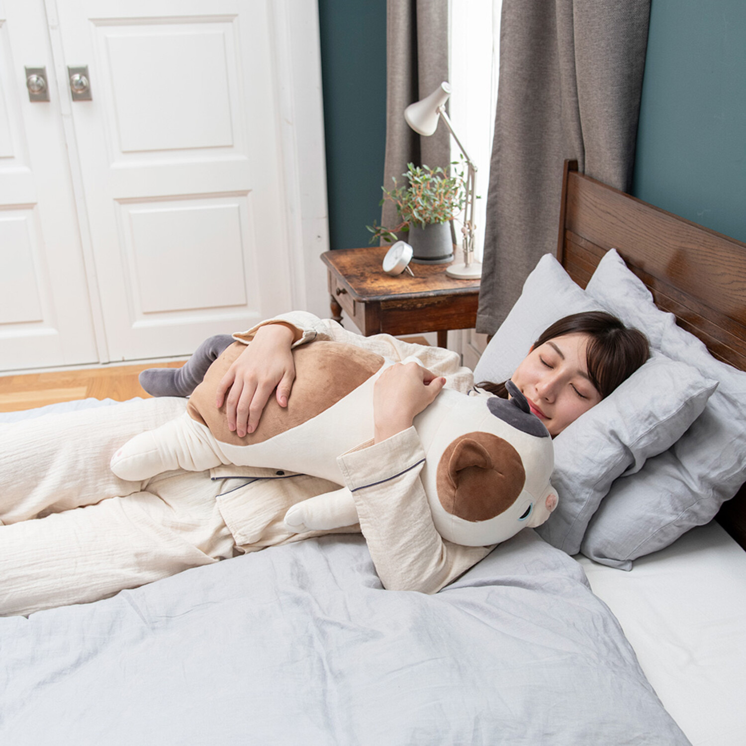 むにゅっと脱力ポーズ ねむねむアニマルズ 抱きまくら＜Ｌ＞