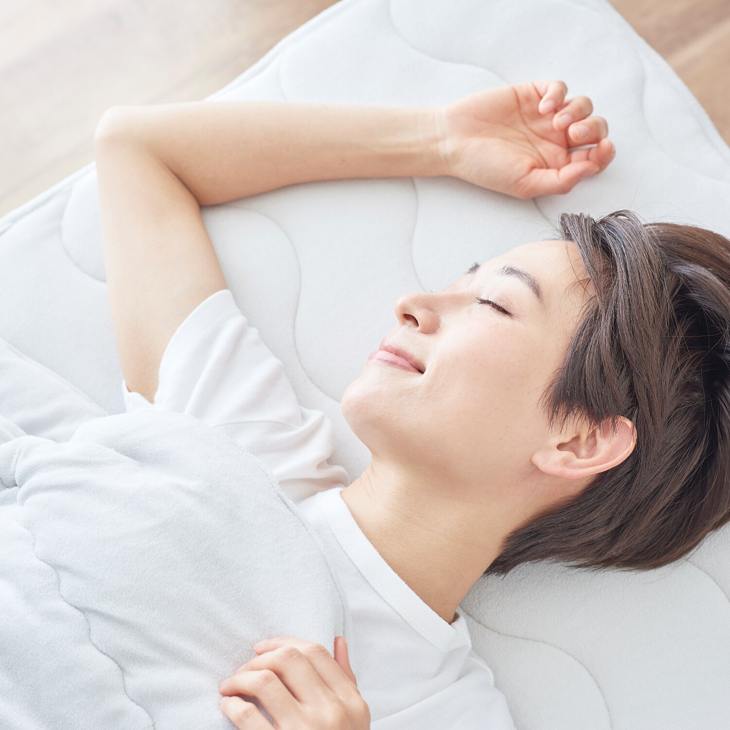 快眠博士 “ＺＥＰＰＩＮパイル 　Ｐｌｕｓ” 寝汗の吸水力が違う！ 爽やかコットンパイルの 日本製肌掛けふとん ＜セミダブル＞