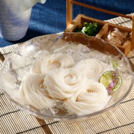 北海道産小麦 “ゆめちから” １００％使用！ こだわりの熟成そうめん