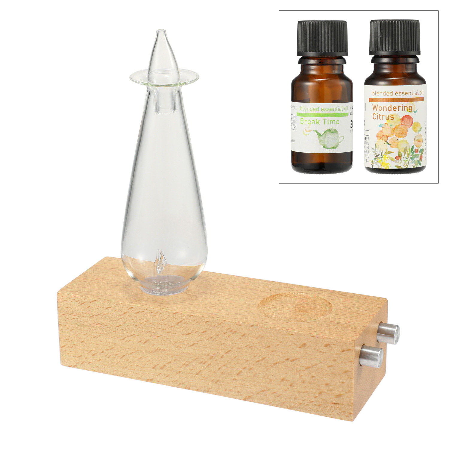 ｃｏｔｏｂｕｋｕ ランプ× アロマディフューザー ウッド 「生活の木社製」 ブレンド エッセンシャルオイル付 特別セット 