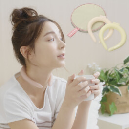 特殊素材でひんやり！ 心地良い冷たさを楽しめる ＣＯＯＬＯＯＰ ネックリング２個セット 保冷ケース付 ＜Ｍサイズ＞