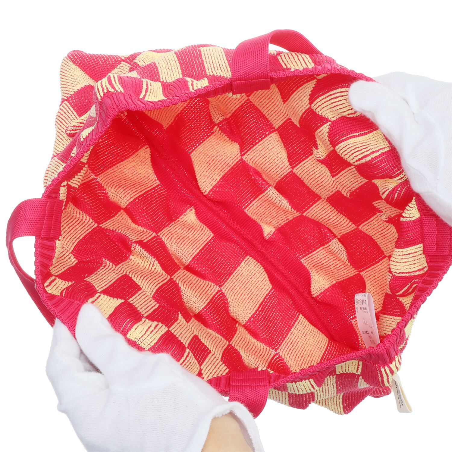 マルサワ 日本製 和紙混糸 ｃａｍｉｆｉｎｅ使用 ニットバッグ