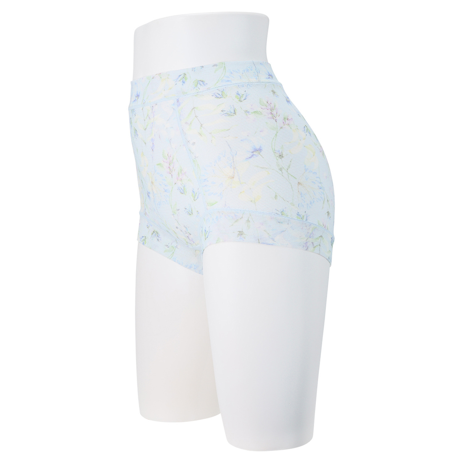 丸福ガーゼ 速乾　綿モダール混 フラワープリント 極上らくちんショーツ 同色２枚組