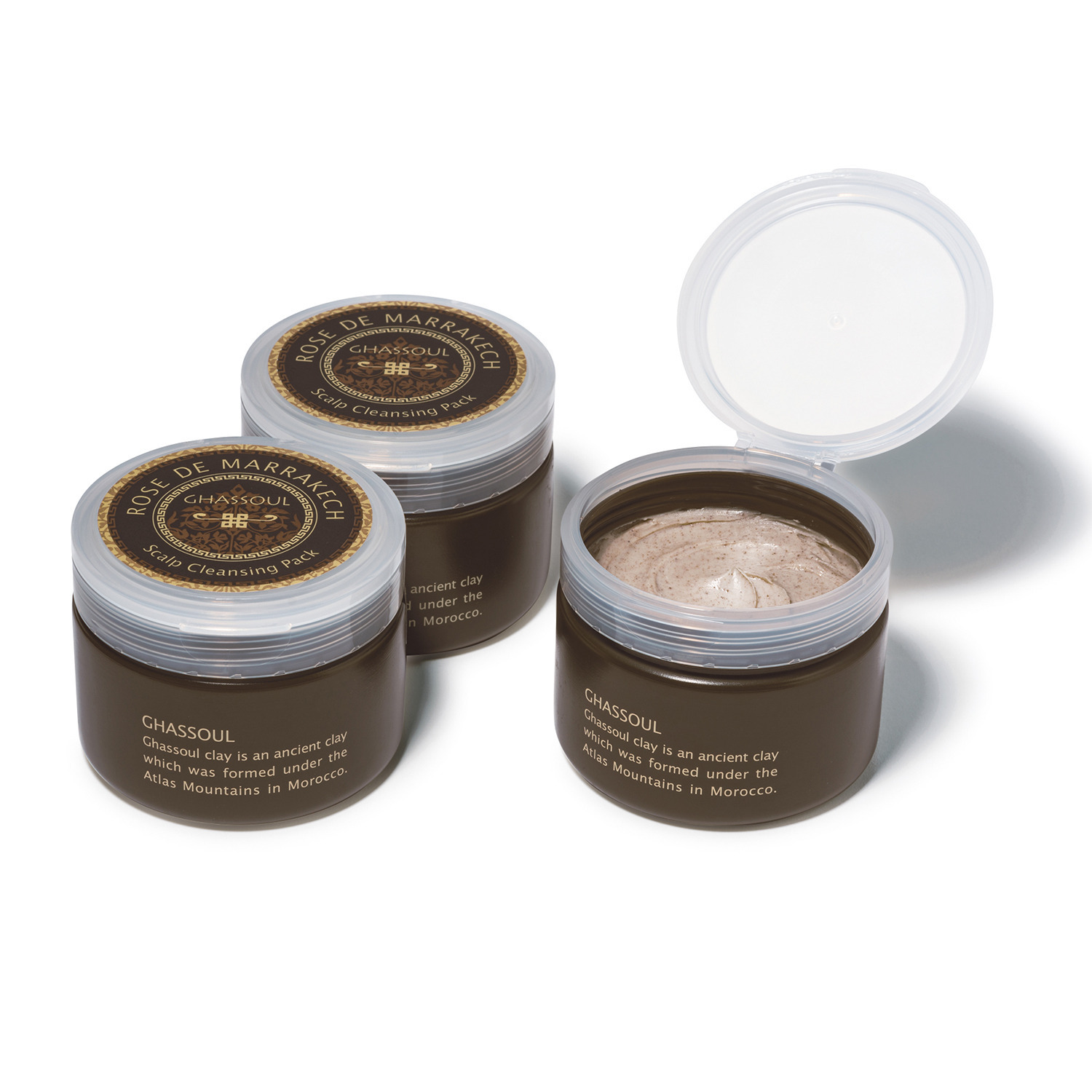 ローズ・ド・マラケシュ 頭皮の汚れすっきり！ 潤いを与える 頭皮用スペシャルケア スカルプ クレンジング　パック ３個セット
