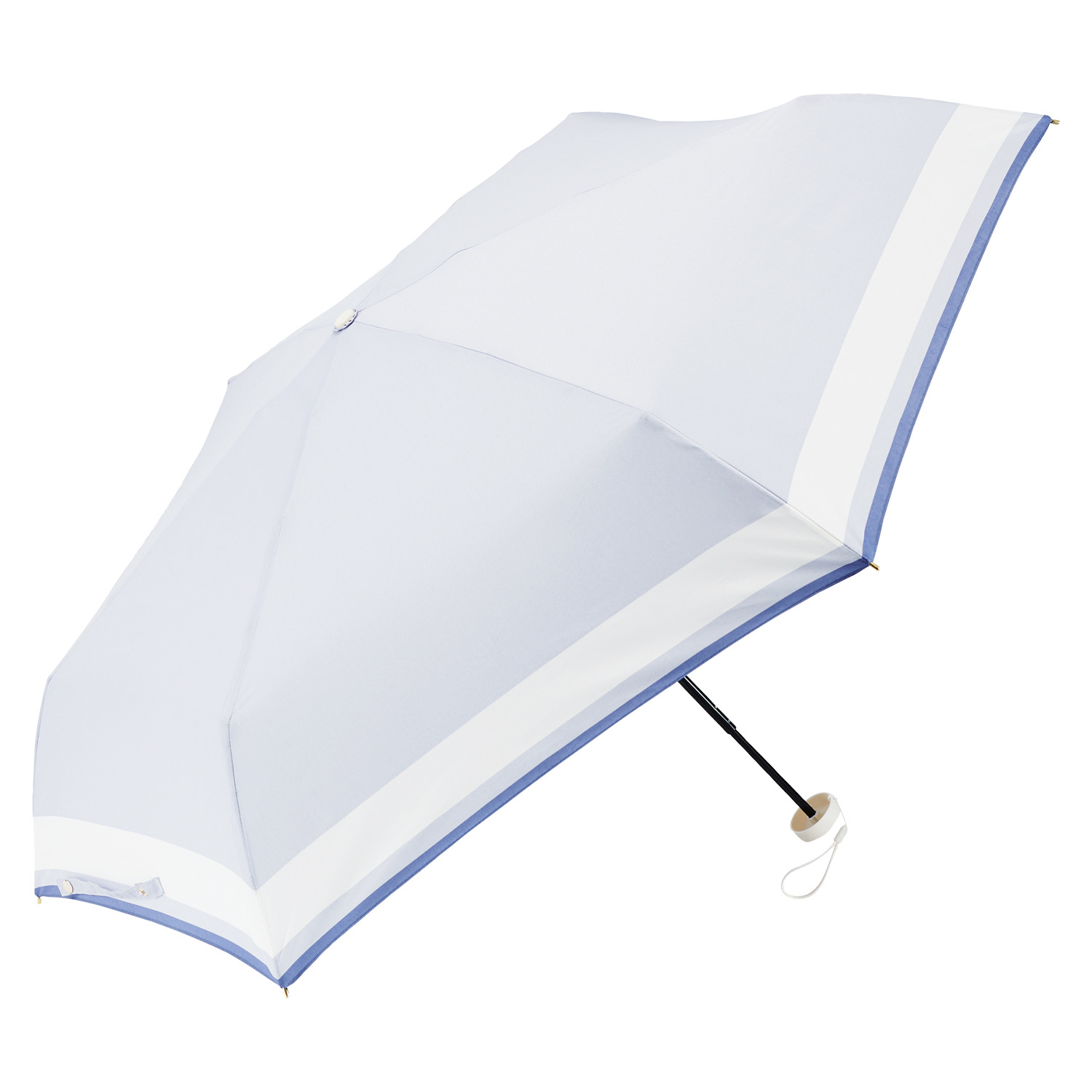 ウォーターフロント “ネオミニ” フェミニンボーダー 折りたたみ傘