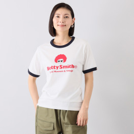 ベティスミス ロゴマークプリント リンガーＴシャツ