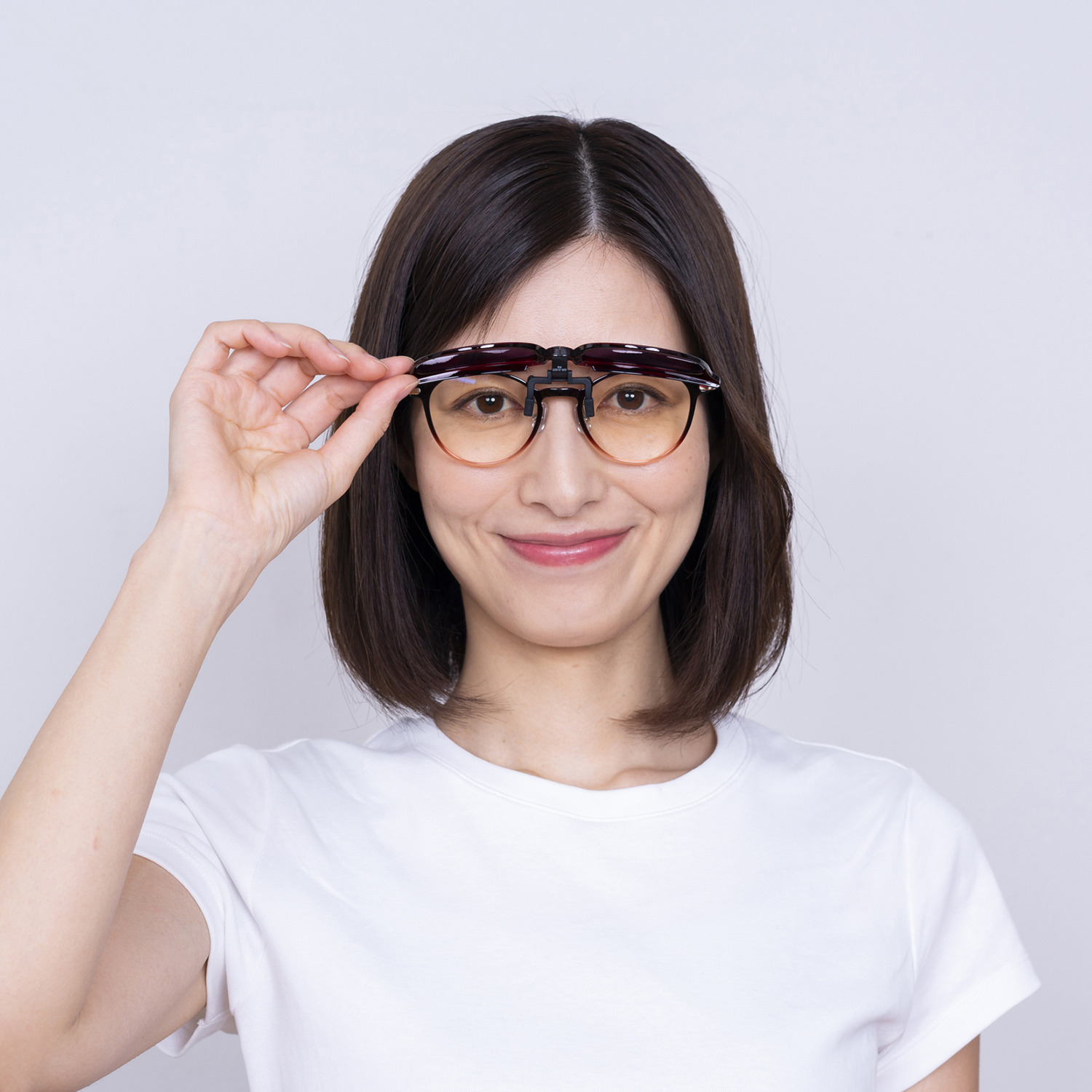 いつものメガネに つけるだけ 折りたたみ クリップオン偏光グラス プレミアムモデル