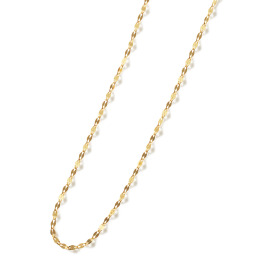 シャイン　シュプリーム １８Ｋ マルチに活躍する プリンセスタイプ ペタルチェーン ネックレス