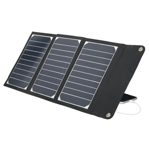 もしもの備えに！ 太陽光でスマホ充電できる エアージェイ ポータブルソーラー充電器 ＡＪ−ＮＳＯＬＡＲ１６Ｗ