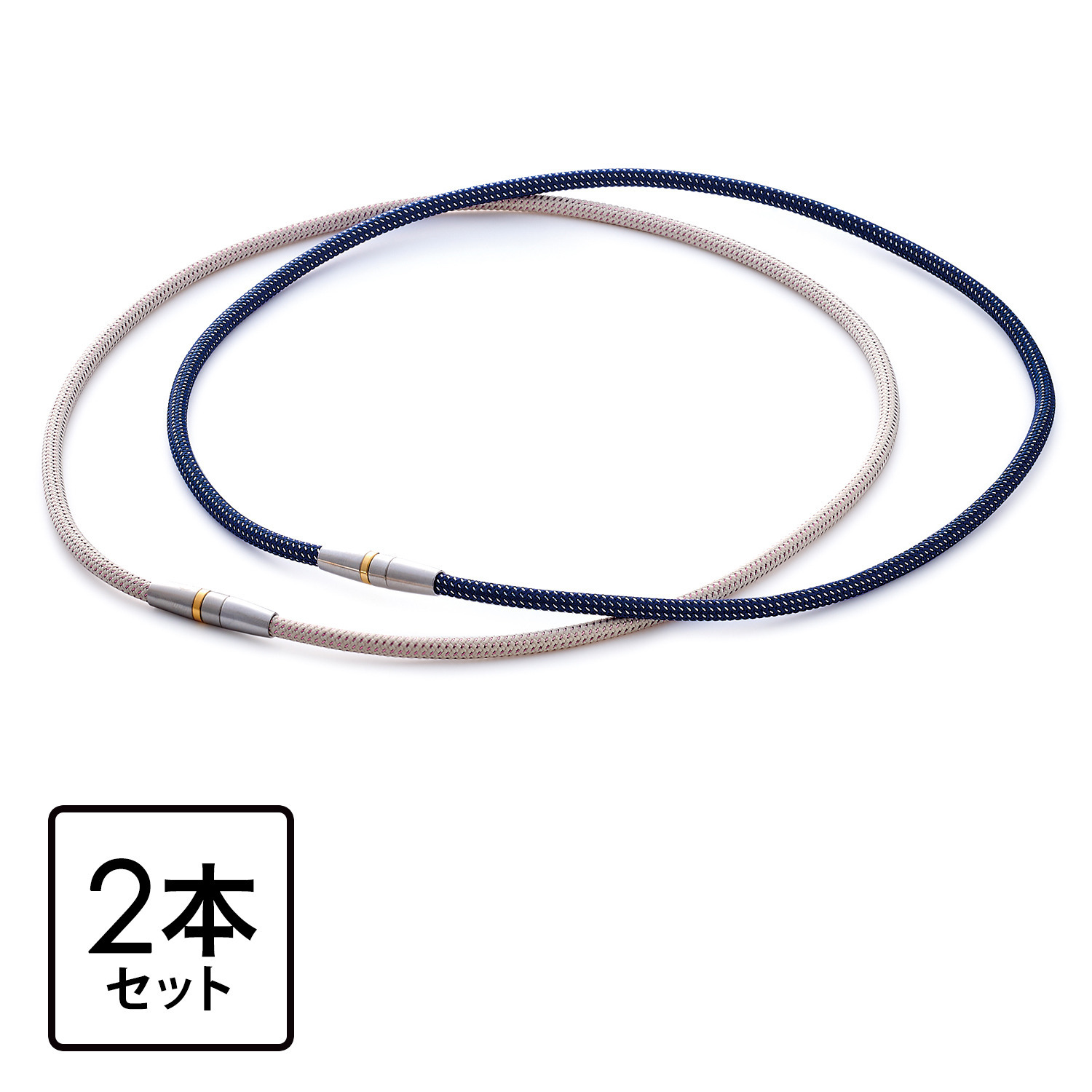 お好みの色を２本選べる！ ファイテン ＲＡＫＵＷＡ 磁気チタンネックレス ２本セット