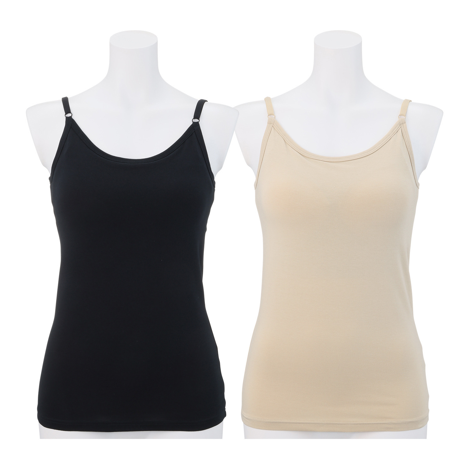 サラバディ 着心地ラクチン カップ付キャミソール ２枚セット