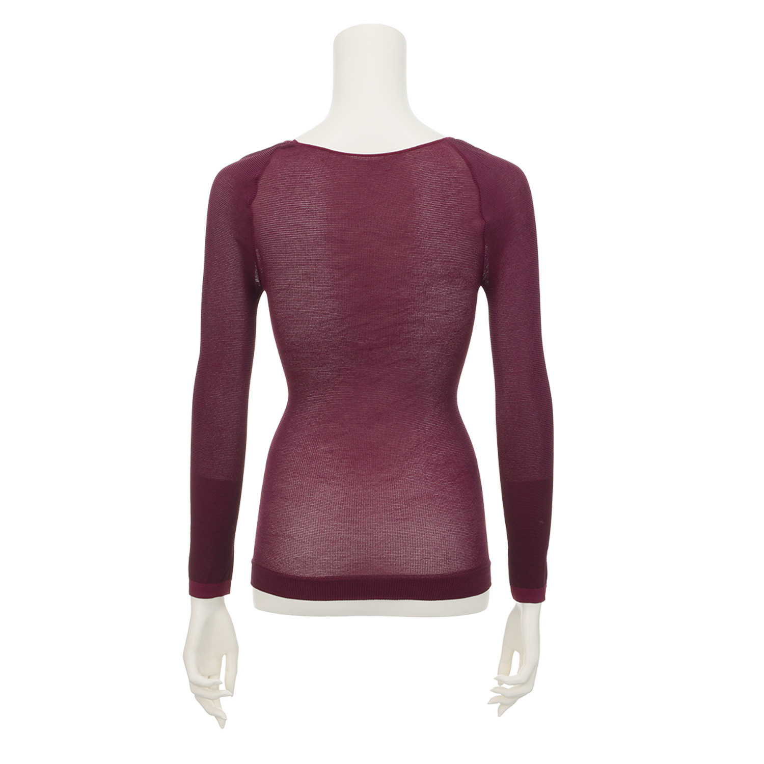 パフィールソフト 日本製 軽くて薄くて暖かい キュプラ混 ラウンドネック 長袖インナー２枚セット