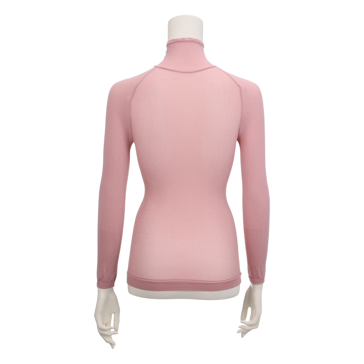 パフィールソフト 日本製 軽くて薄くて暖かい キュプラ混 ハイネック 長袖インナー２枚セット