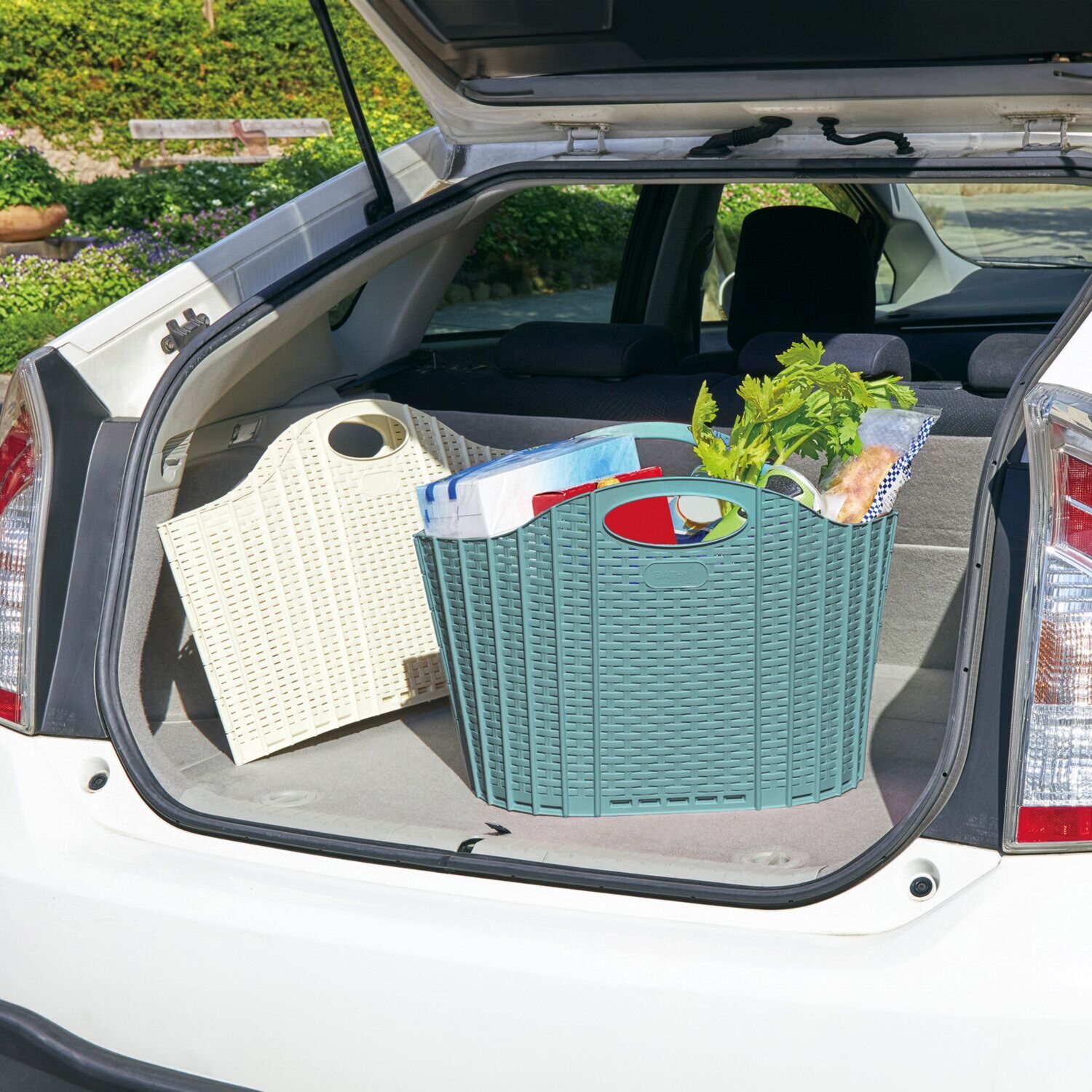 コンパクトに収納できる ハルサスタジオ 折りたためる ランドリーバスケット ２個セット