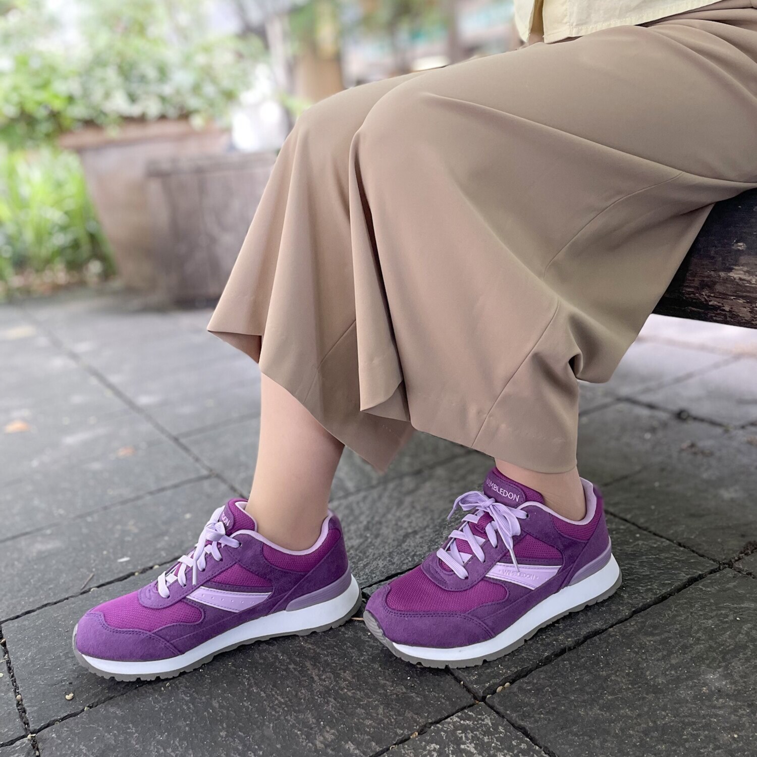 ウィンブルドン レースアップスニーカー