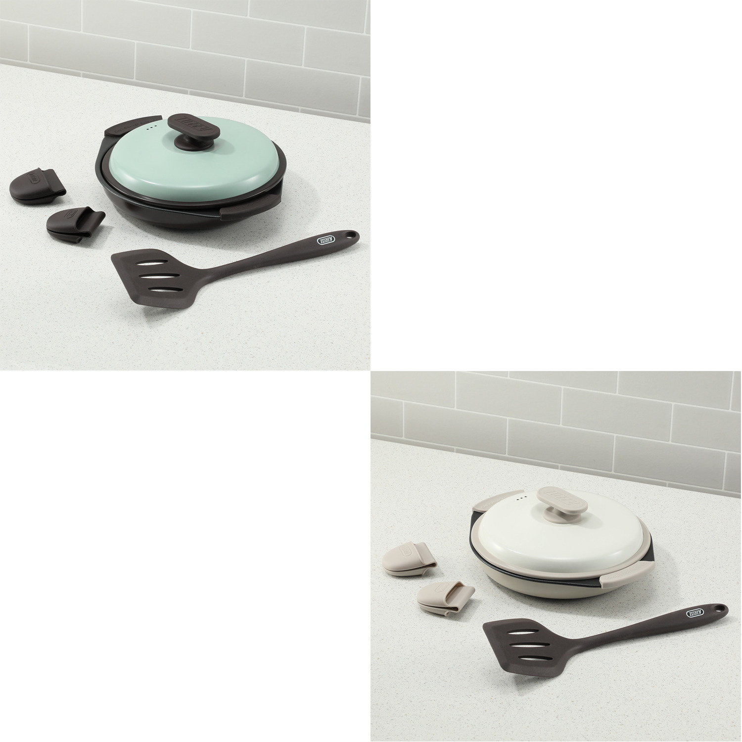 トフィー こだわりの波型プレートで こんがり焼き目！ おしゃれなデザインも魅力 電子レンジ用グリルパン 特別セット