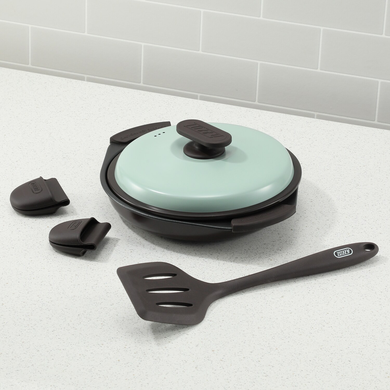 トフィー こだわりの波型プレートで こんがり焼き目！ おしゃれなデザインも魅力 電子レンジ用グリルパン 特別セット